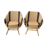 Mid-Century Lounge Chairs, 1950s Set of 2