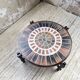 Round coffee table Roger Capron herbarium terracotta