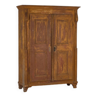 Antique wooden cabinet with two doors (circa 1900)