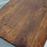 Rustic oak coffee table french 19th century farmhouse
