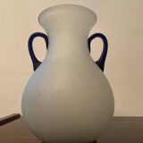 Trio of vintage glass paste vases from the 70s