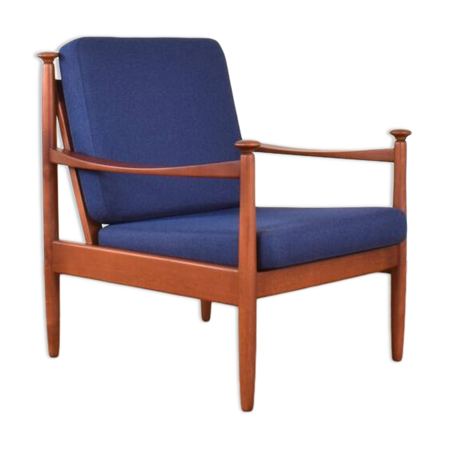 Fauteuil de salon danois du milieu du siècle, années 1960.