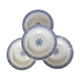 4 assiettes creuses de St Amand modèle Primax