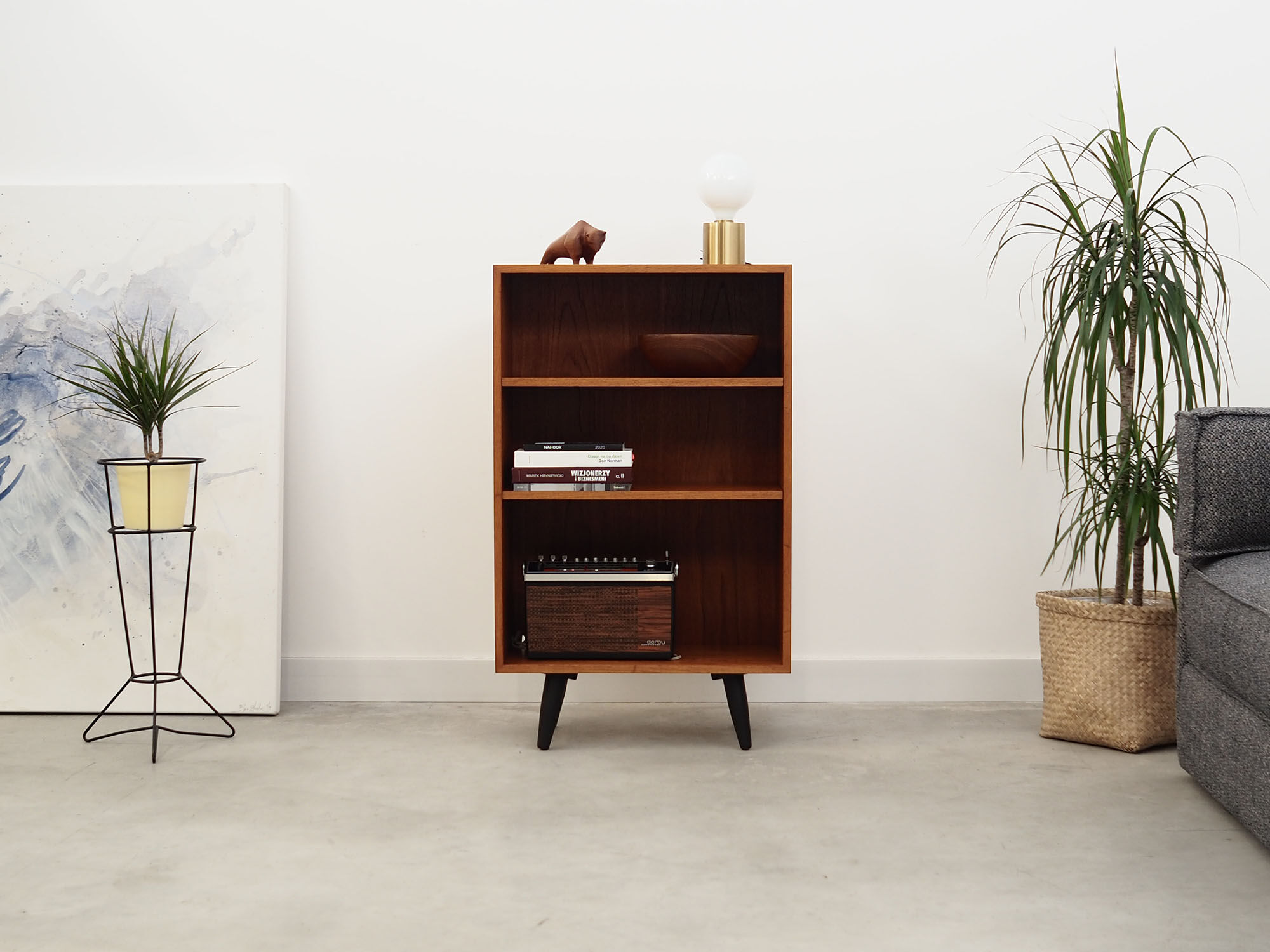 Teak bookcase, Danish design, 70's, production: Denmark