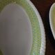 Pair of Badonviller iron earthenware dishes, Amina model