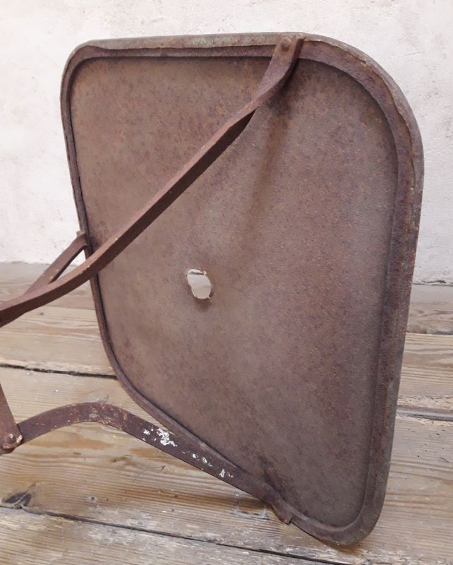 Pedestal table, wrought iron garden table