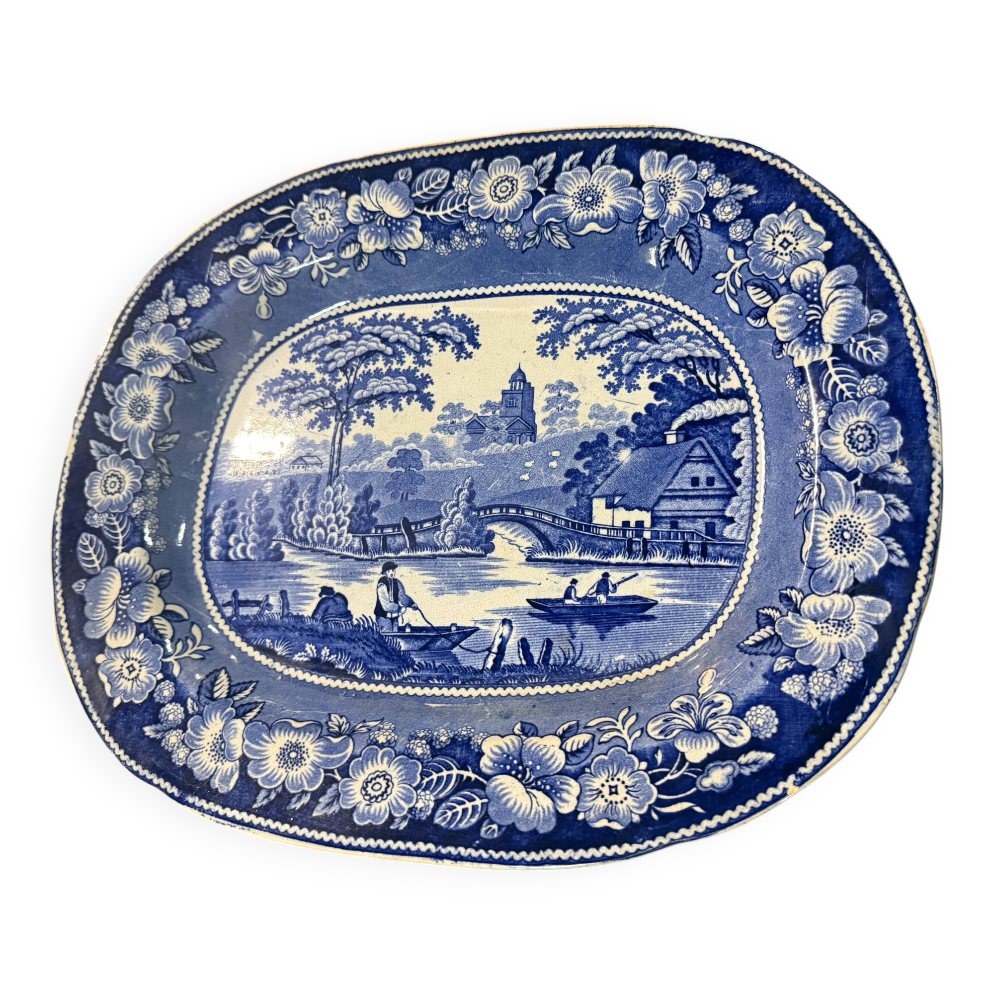 English porcelain dish
