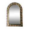 Miroir marocain en laiton ciselé, cuivre et argent, années 70-80