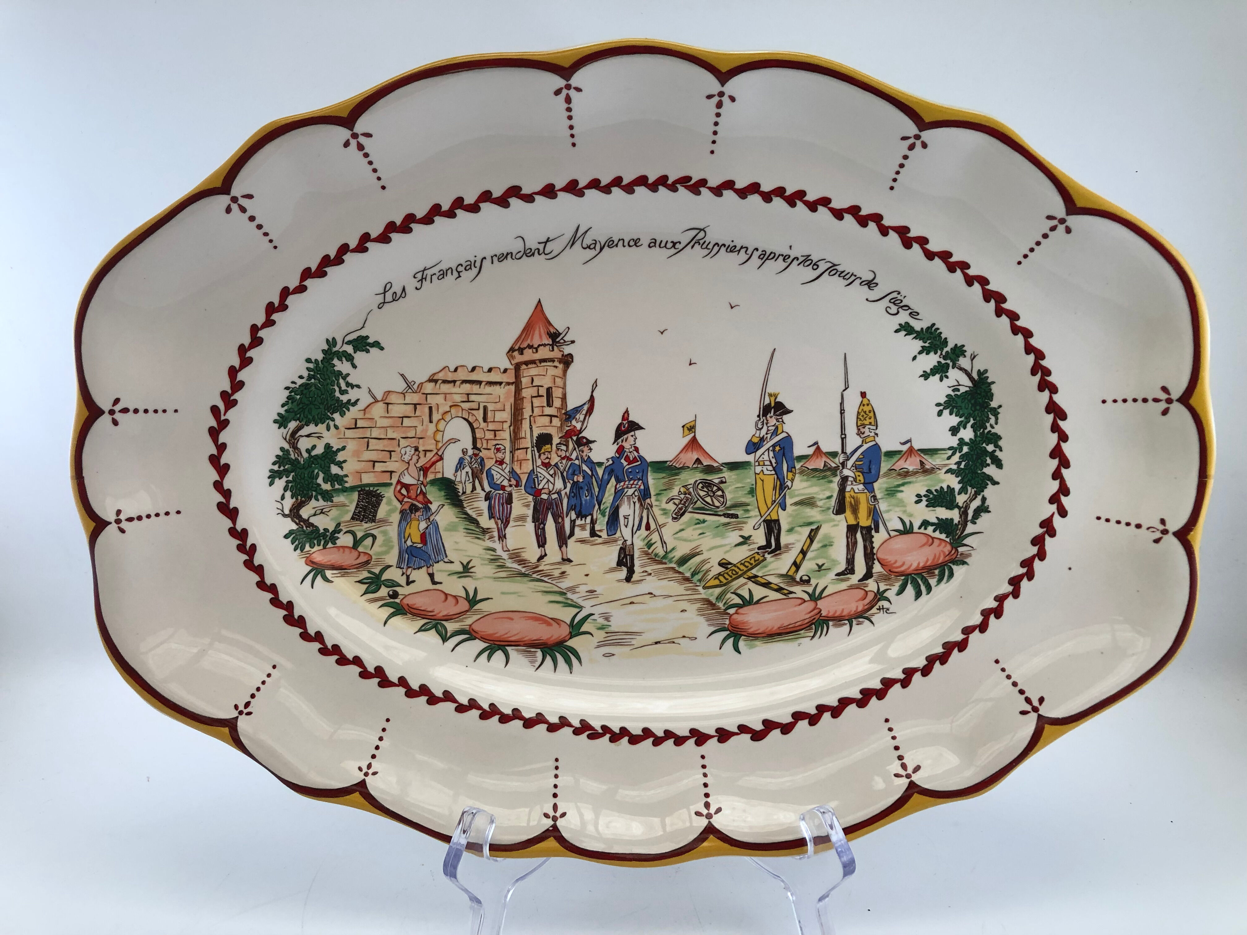 Oval dish French Revolution Saint Clément