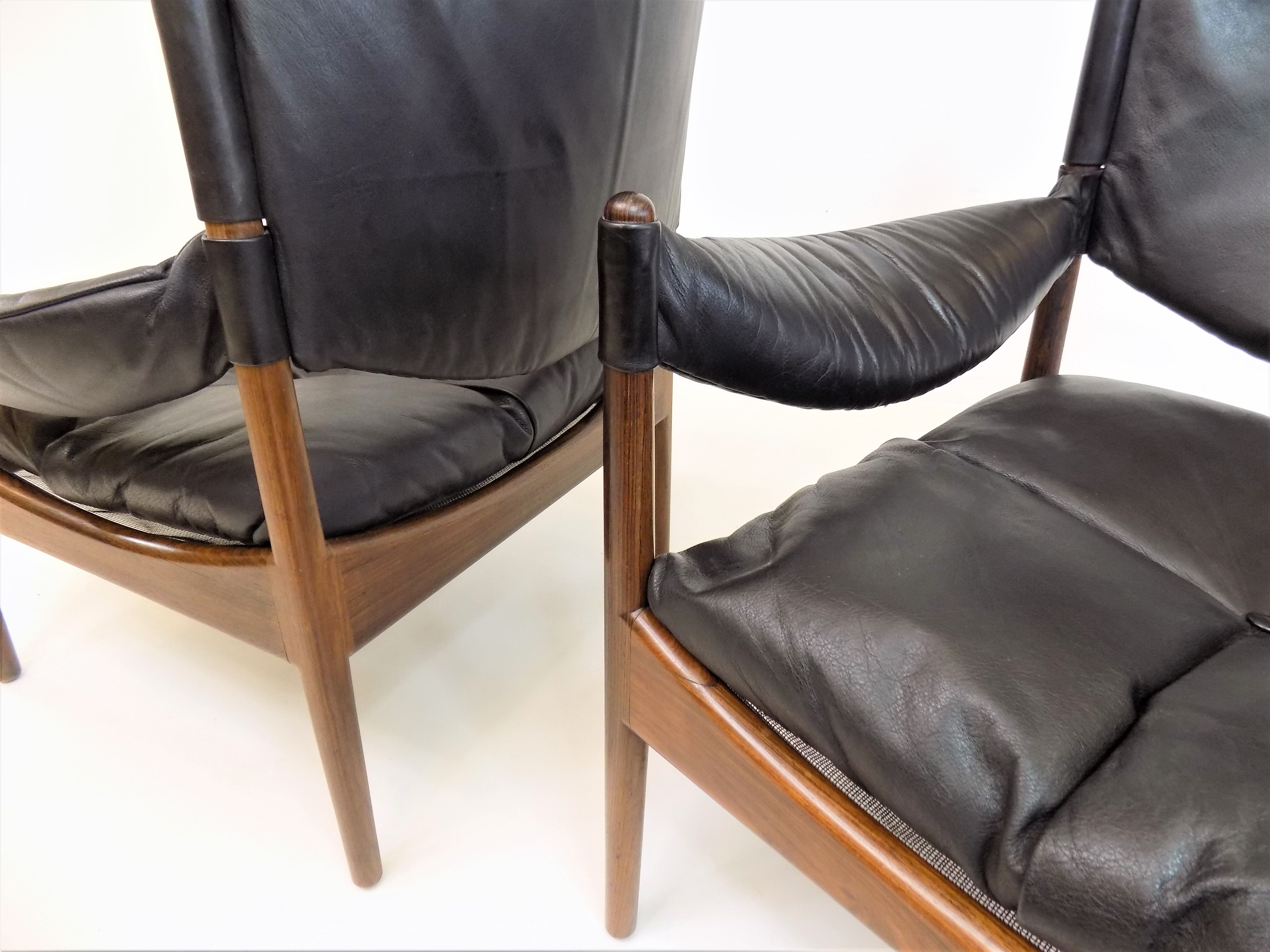 Ensemble de 2 fauteuils en cuir Modus pour Søren Willadsen, Kristian Vedel