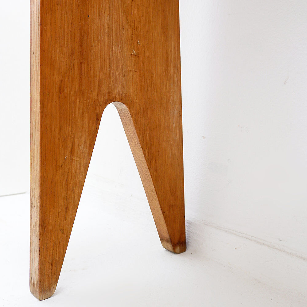 Oak console by Guillerme et Chambron, 1950s/60s.
