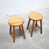 Vintage pine stool