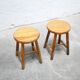 Vintage pine stool