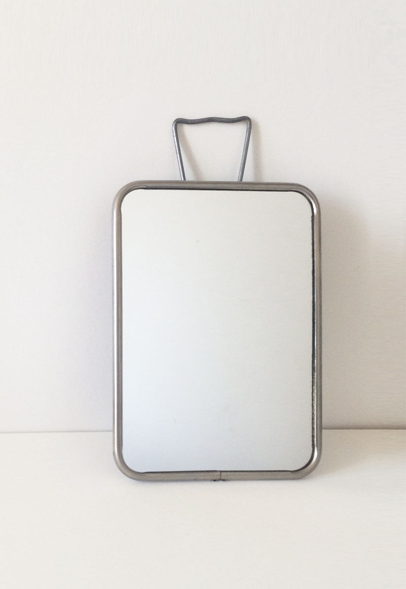 Old barber's mirror 14x20cm