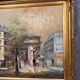 After Renée Wilsson: Oil on canvas The Arc de Triomphe in Paris circa 1980