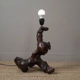 Lamp base vine base decoration countryside brutalist folk art handmade