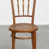 Vintage Bistro Chair with Woven Seat