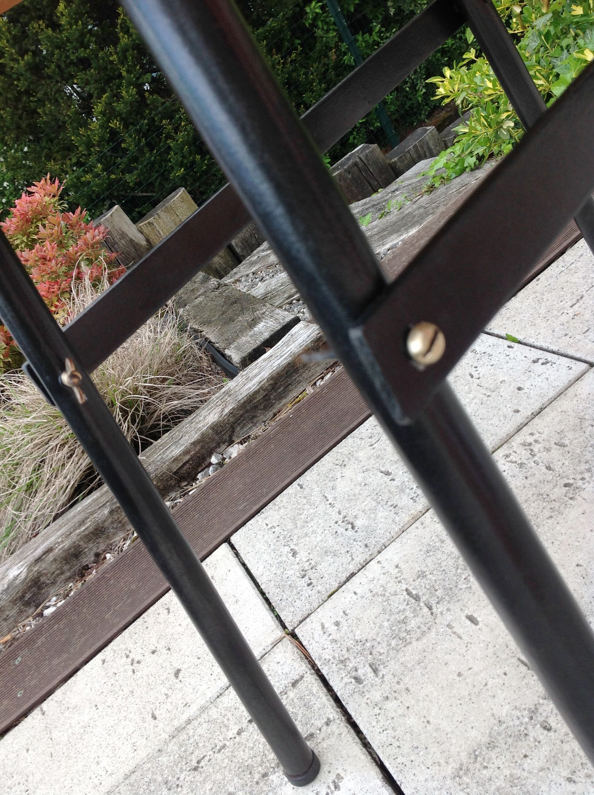 Wooden and metal side table industrial style 6070s