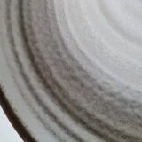 Set of 10 Salins plates with grey and brown mineral spiral decoration