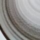 Ensemble de 10 assiettes Salins décor spirale minérale gris et brun