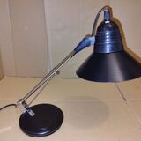 Black desk lamp Aluminor 1980s
