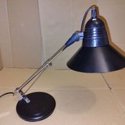 Lampe de bureau noir Aluminor années 80