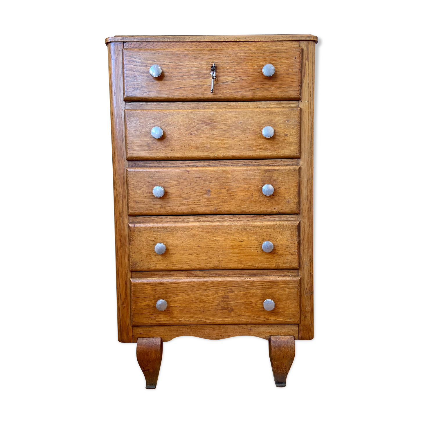 Wooden dresser 5 drawers