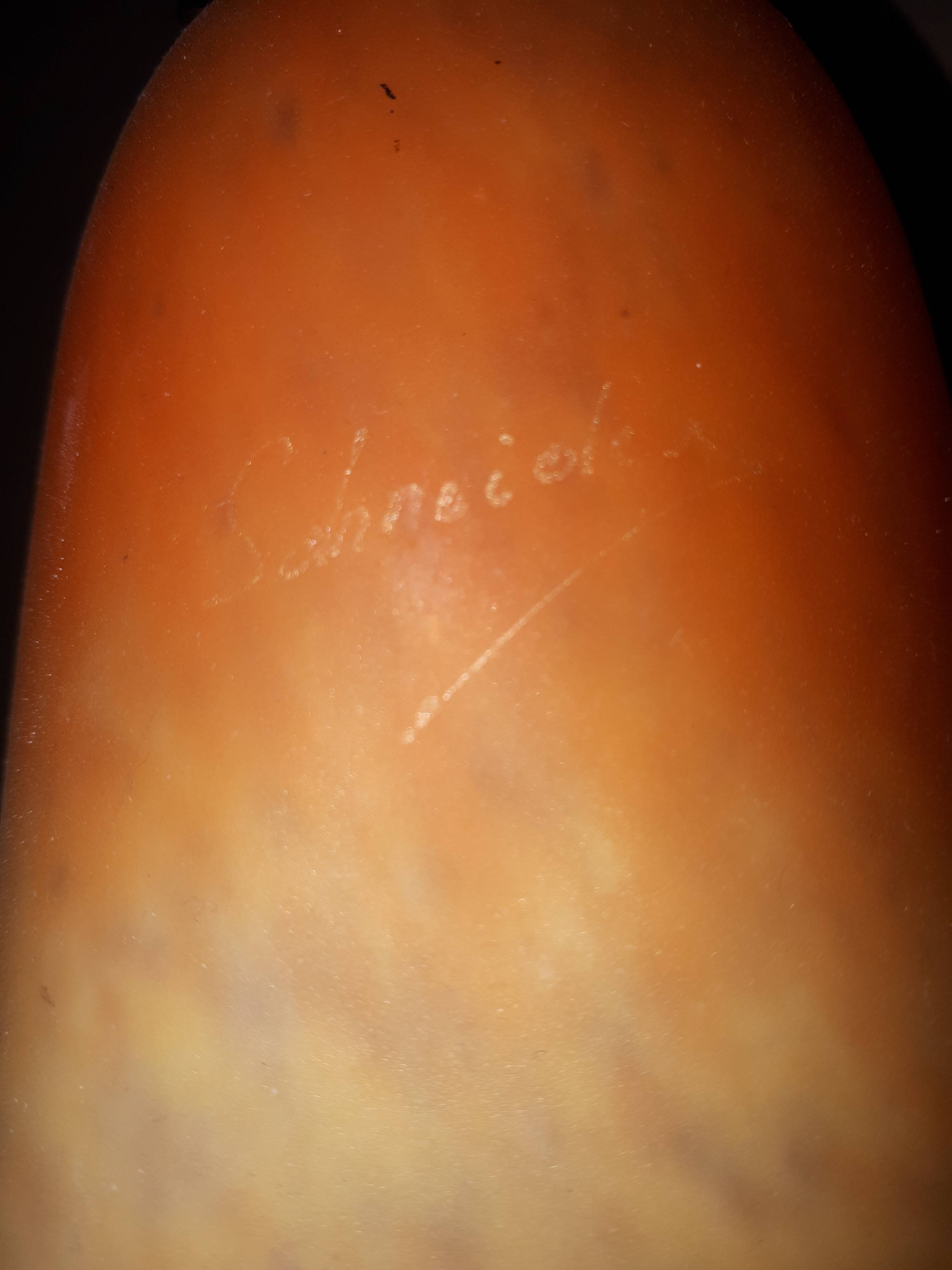 Art Deco Wrought Iron Lamp by Charles Schneider