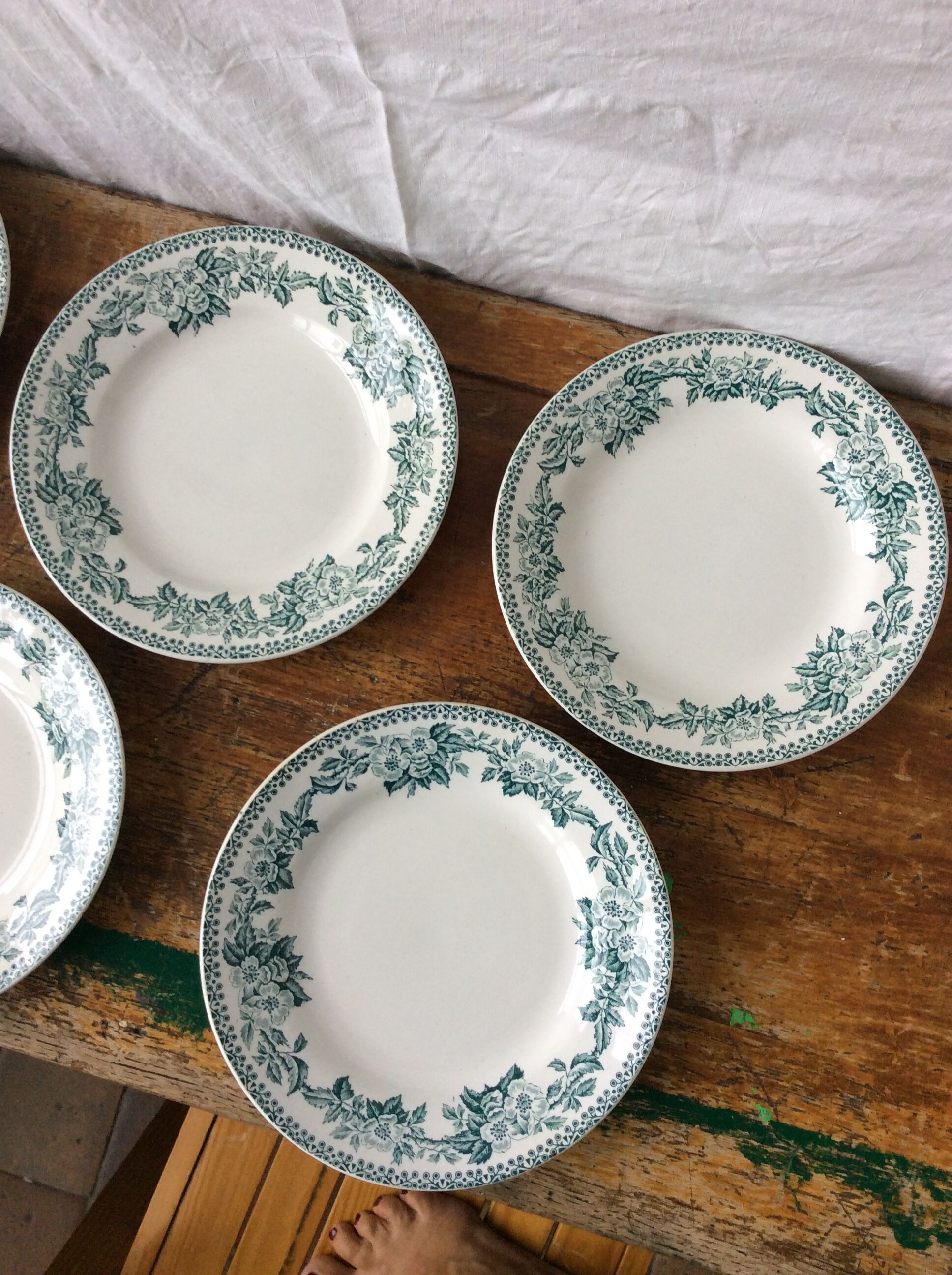 6 assiettes Terre de fer modèle Guadeloupe