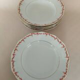 6 Schwarzenhammer porcelain soup plates