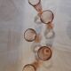 Lot de 6 flûtes à champagne Rose torsadé Rosaline Luminarc Vintage