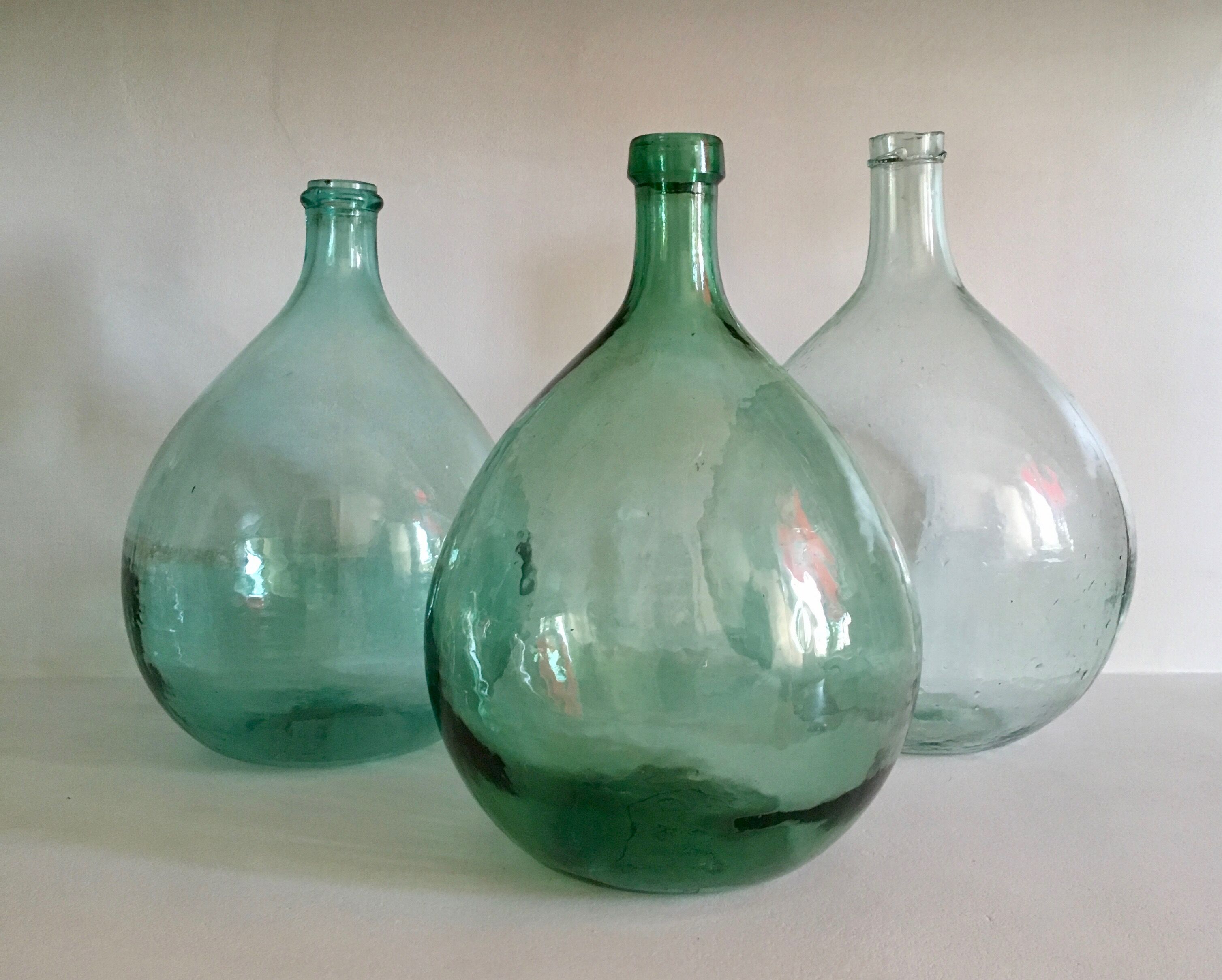 Set of 3 demijohns