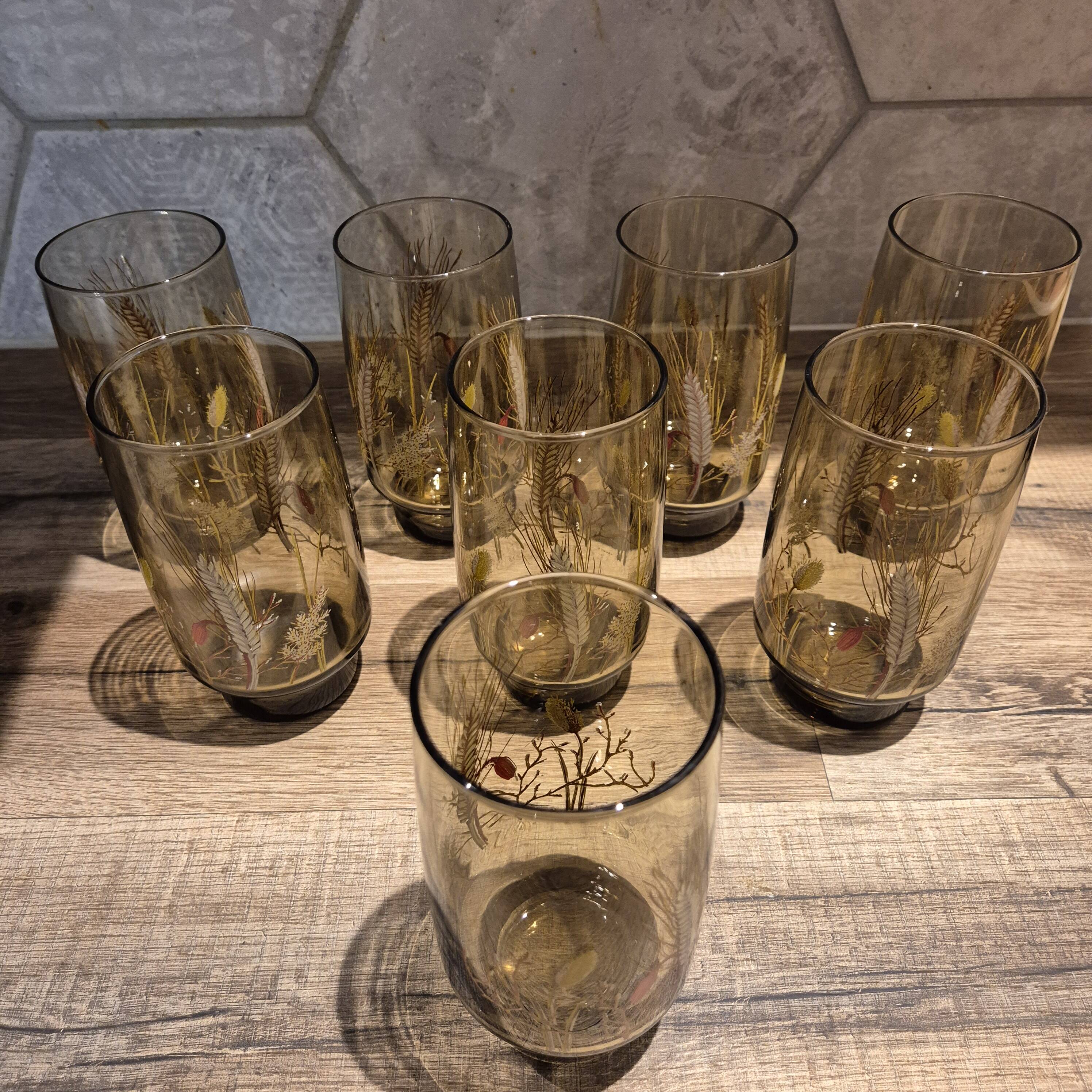 Lot de 8 verres Luminarc Tivoli épi de blé