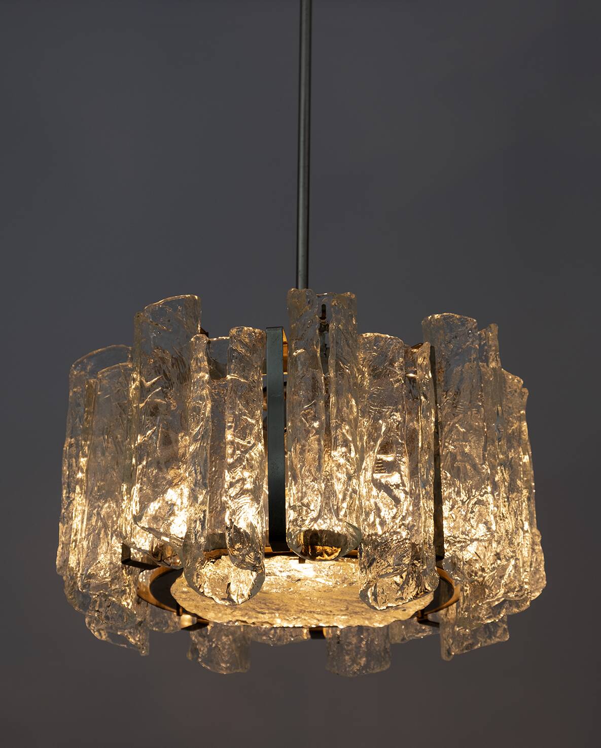 Carlo Nason Postmodern Italian Murano Glass Chandelier for Mazzega, 1970s