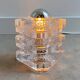 Lampe de table Glass Peill & Putzler, lampe en verre glacé allemand