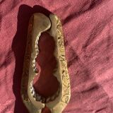 Nutcracker, vintage chiseled golden brass