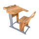 Pupitre d'écolier avec assise réglable en hauteur