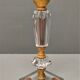Crystal and golden brass table lamp ~ 1950s/1960s