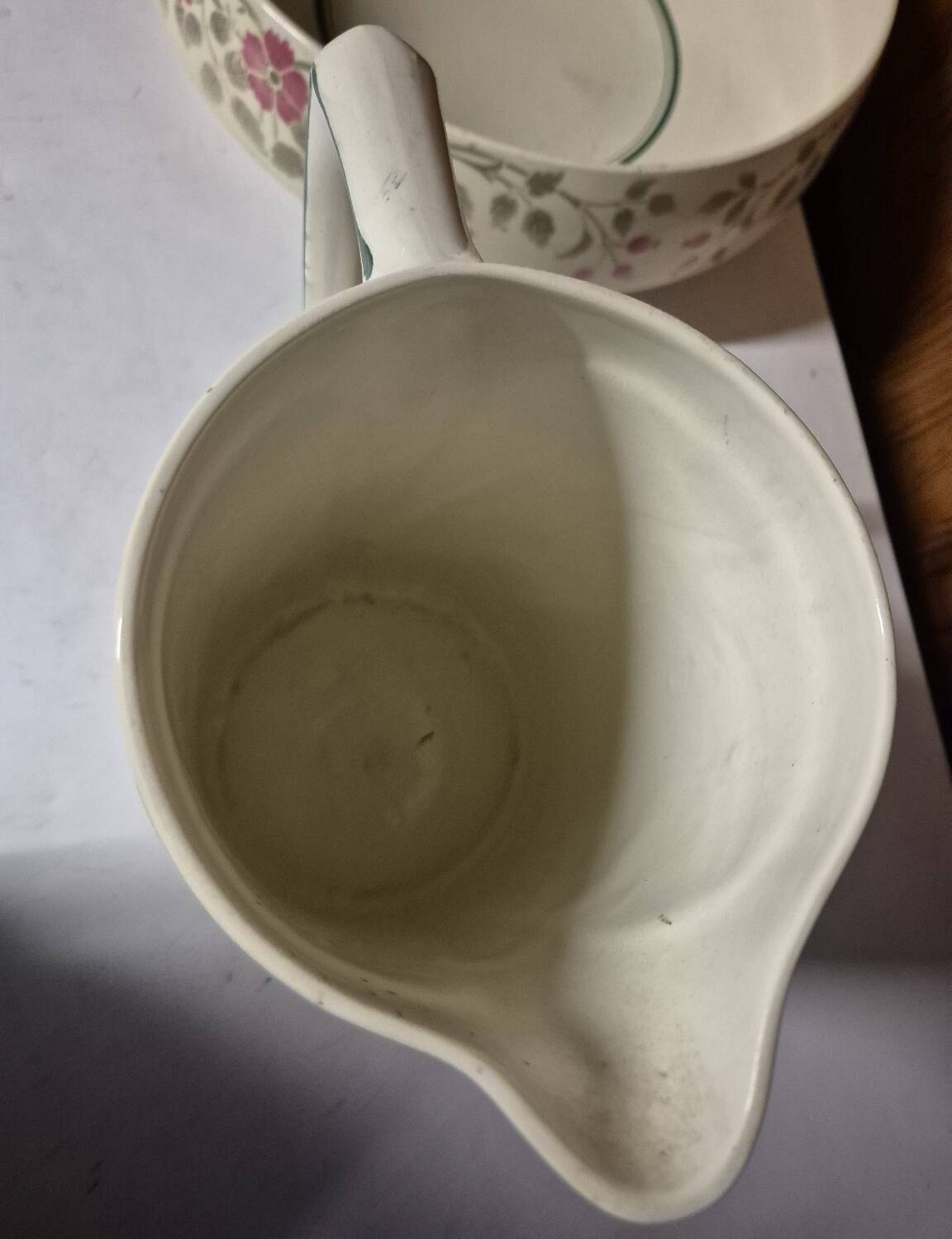 K&G Lunéville Eglantine jug and basin earthenware toilet set
