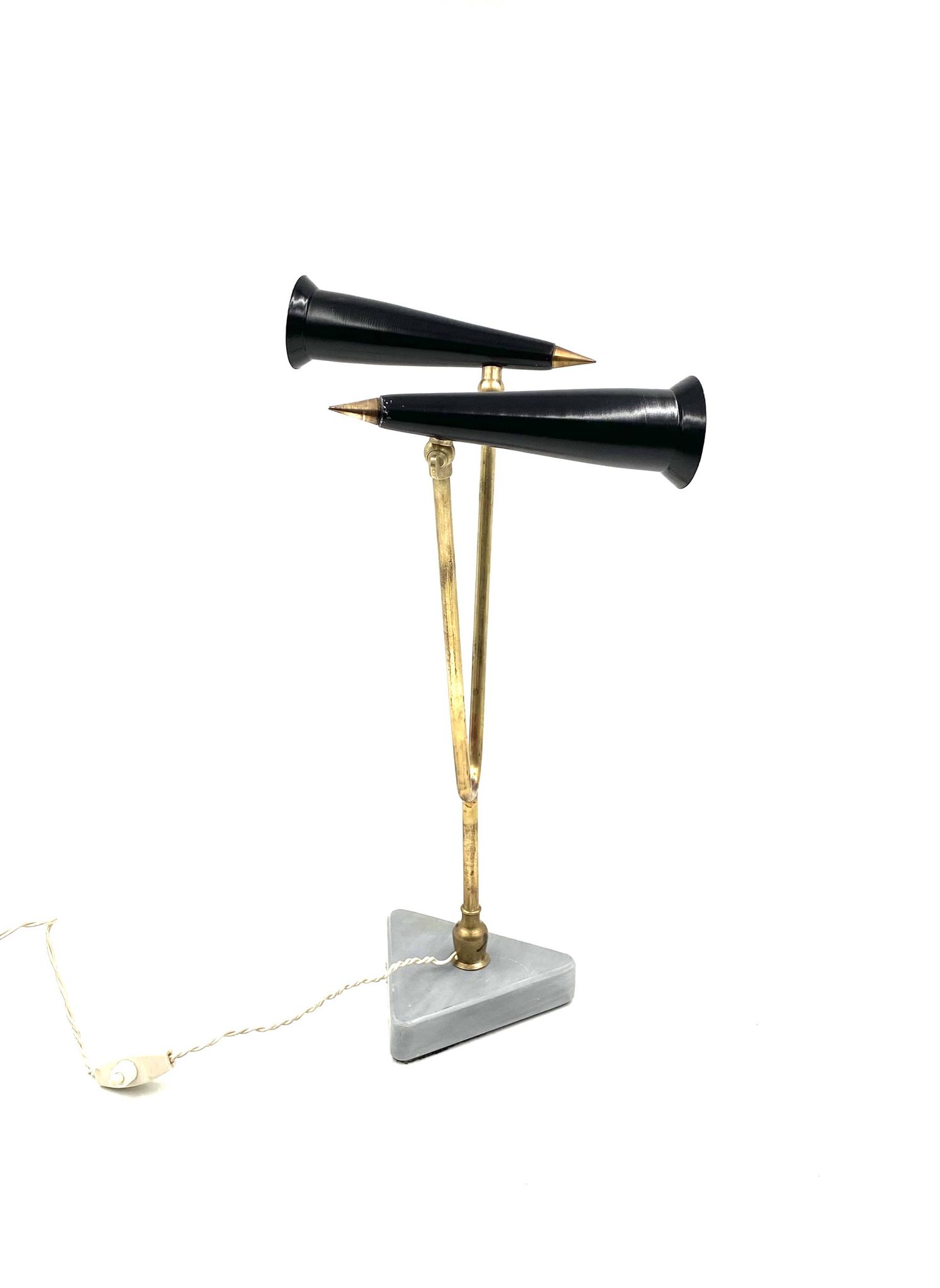 Mid-century double light table lamp, Italy 1960s