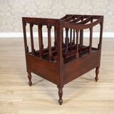 Mid 20th Century Walnut Magazine Rack, 1950s