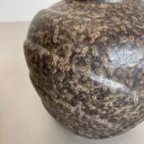 Set of 2 Multi-Color Fat Lava Op Art Pottery Vase Made Bay Ceramics, Germany