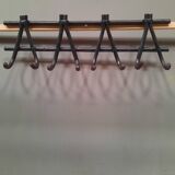 Bamboo wall mounted coat rack
