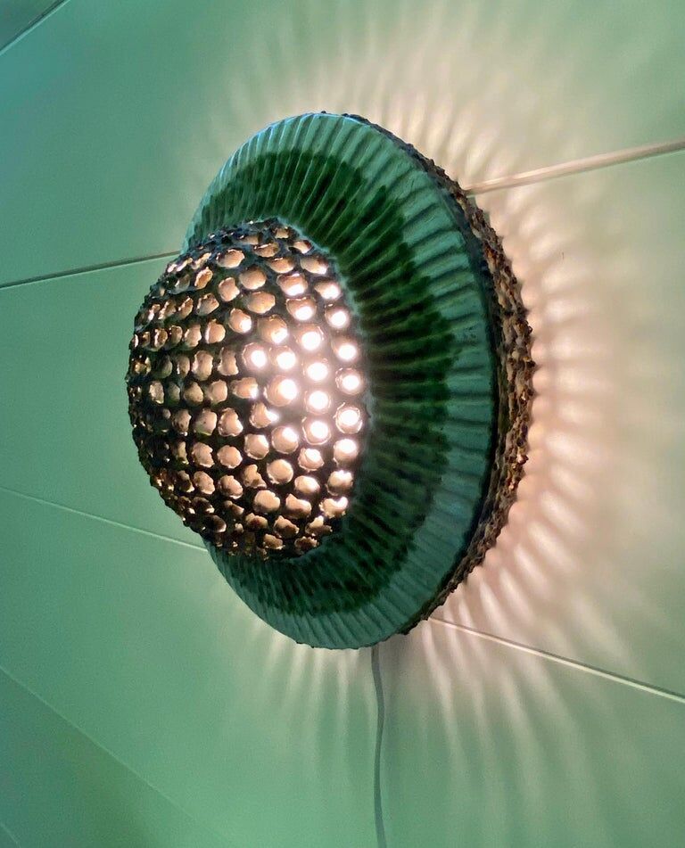 Mid-century ceramic wall lam