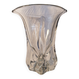 Vase en verre épais