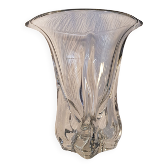 Thick glass vase