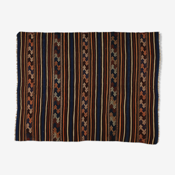 Anatolian handmade kilim rug 187 cm x 142 cm