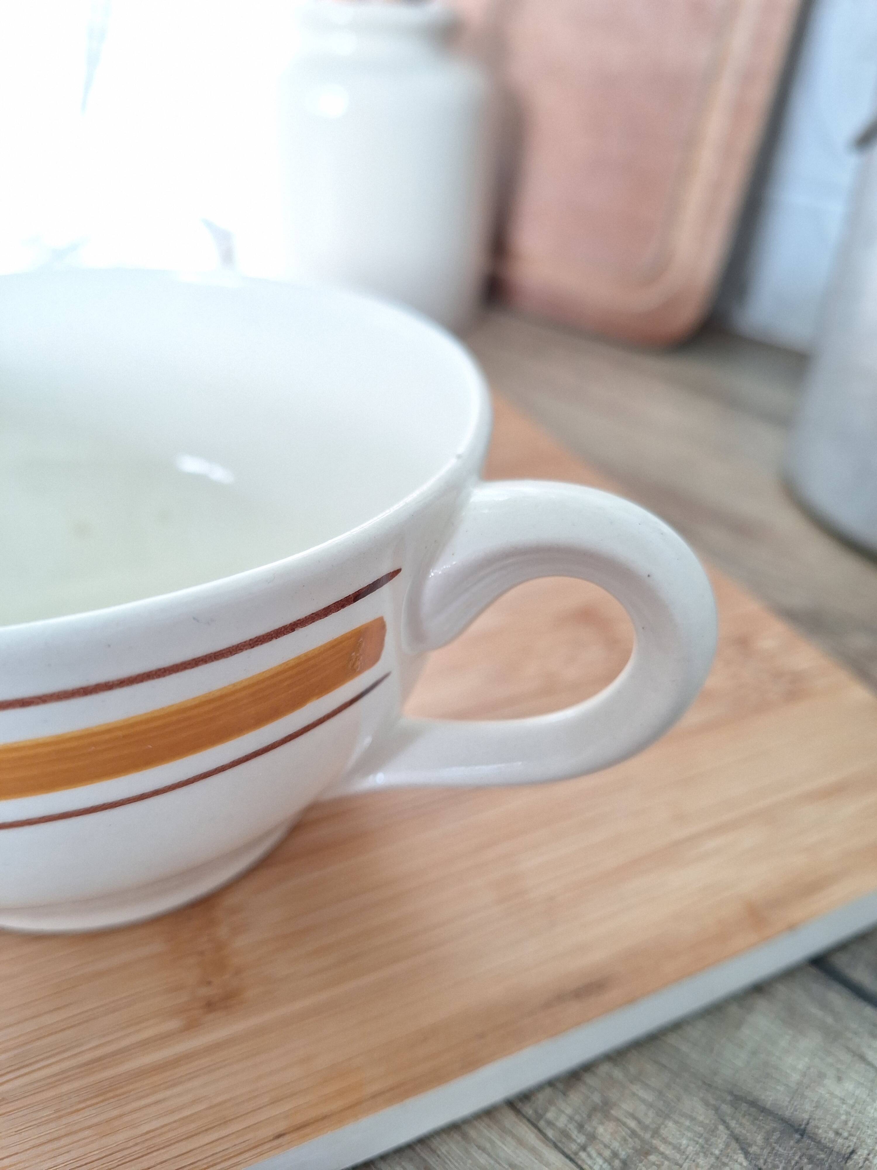Saucière Gien marron et orange modèle Ladon