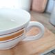 Saucière Gien marron et orange modèle Ladon