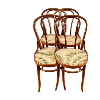 Series of 4 vintage bistro chairs